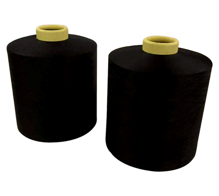 150D/48F Dope βαμμένο Balck Raw White DTY 100% Polyester Yarn για πλέξιμο κάλτσες String