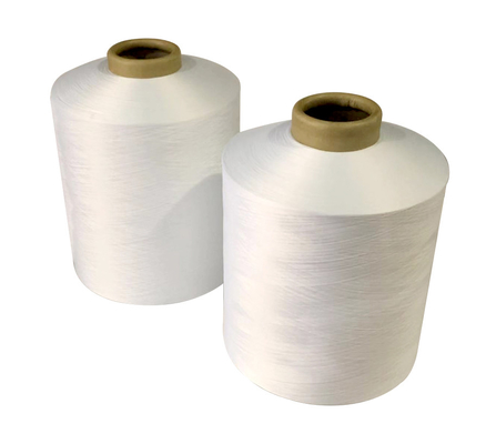 Λευκό DTY 100% Πολυεστερικό Νήμα Filament 150D/36F, 150d/48f, 150D/48F/2