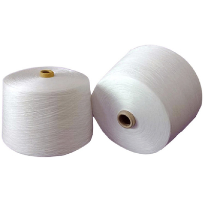 S Twist 100% Ring Spun Polyester Yarn 30/2 40/2 60/2 Ακατέργαστη λευκή κλωστή