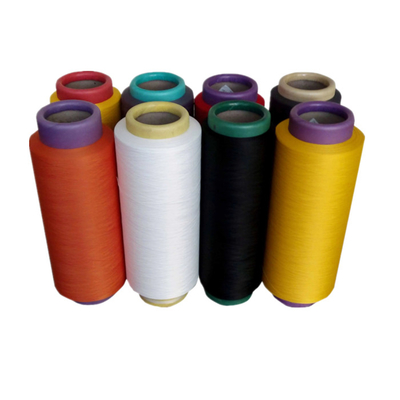 150D/48F Dope βαμμένο Balck Raw White DTY 100% Polyester Yarn για πλέξιμο κάλτσες String