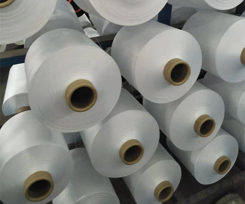 Λευκό DTY 100% Πολυεστερικό Νήμα Filament 150D/36F, 150d/48f, 150D/48F/2