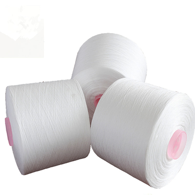 100% Polyester Ring Spun Yarn Raw White Polyester Twisted Yarn (Πολυεστέρας με δαχτυλίδι)