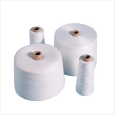 100% Polyester Ring Spun Yarn Raw White Polyester Twisted Yarn (Πολυεστέρας με δαχτυλίδι)