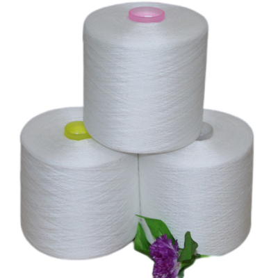 100% Polyester Ring Spun Yarn Raw White Polyester Twisted Yarn (Πολυεστέρας με δαχτυλίδι)