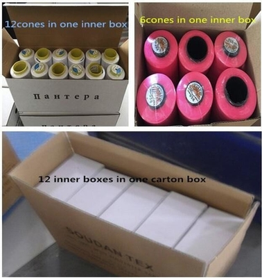 40/2 Νήμα ραψίματος 100% Spun Polyester Με βαμμένο χρώμα