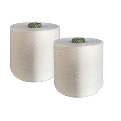 Ακατέργαστο λευκό 40/2 Yizheng Spun Polyester Yarn για ράψιμο νήματος AAA βαθμού