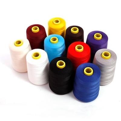 5000 Yards ραπτικό νήμα Polyester ραπτικό νήμα Πολυχρωματικό εργοστάσιο Πολυτελή νήματα Polyester