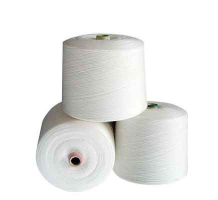 20s/2, 40s/2 60s/2 100% Polyester Core Spun Yarn Raw White Polyester Twisted Yarn