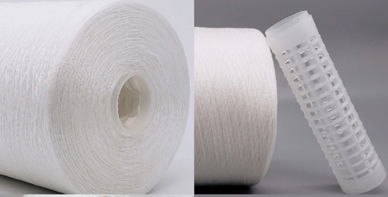 Ακατέργαστο λευκό 60s/2, 80s/2 100% Polyester Core Spun Yarn για ενδύματα