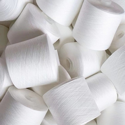 20s/2, 40s/2 60s/2 100% Polyester Core Spun Yarn Raw White Polyester Twisted Yarn