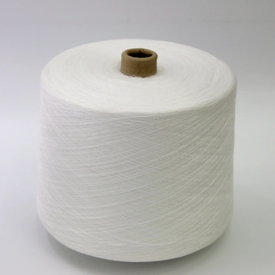20S, 30S Ακατέργαστο λευκό S Twist Yarn 100% Polyester Core Spun Yarn