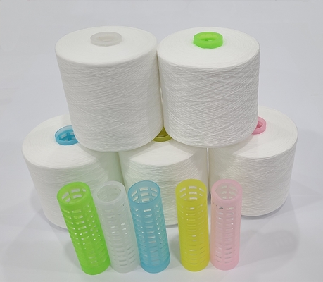 20s/2, 40s/2 60s/2 100% Polyester Core Spun Yarn Raw White Polyester Twisted Yarn